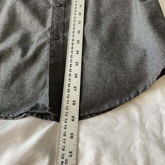 Report Collection Men's Gray Long Sleeve Medium Weight Dress Shirt Size Small - Picture 12 of 13